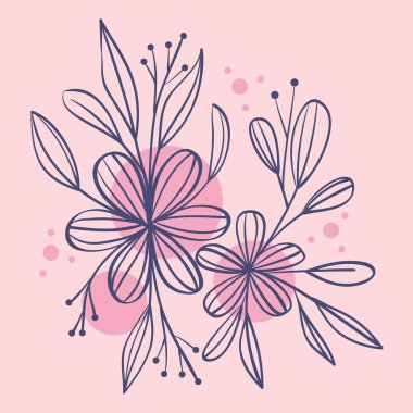 iki çiçek bahçesi çizim simgesi