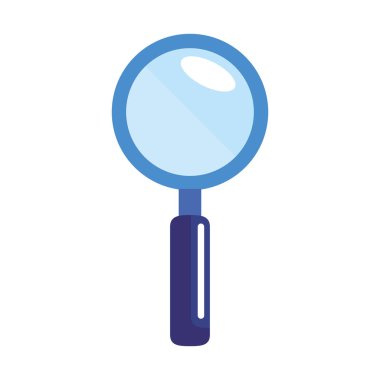 büyüteç arama simgesi izole edildi