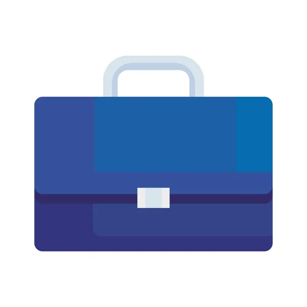 Cartera Azul Maletín Aislado Icono — Vector de stock