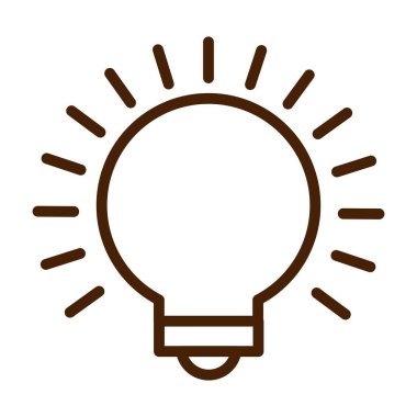 ampul ışığı enerji ikonu