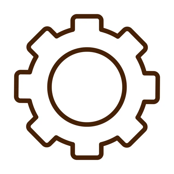 Gear Cog Setting Machine Icon — Stok Vektör