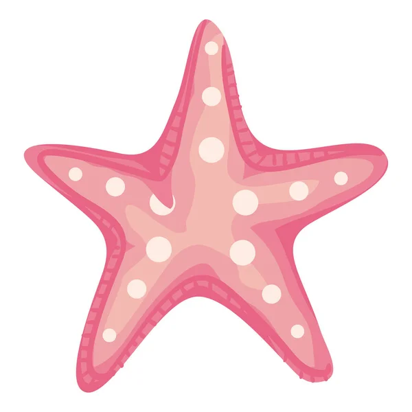 Estrella Mar Vida Marina Naturaleza Animal Icono — Vector de stock