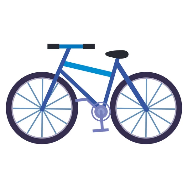 Blue Bicycle Sport Vehicle Icon — Stock Vector