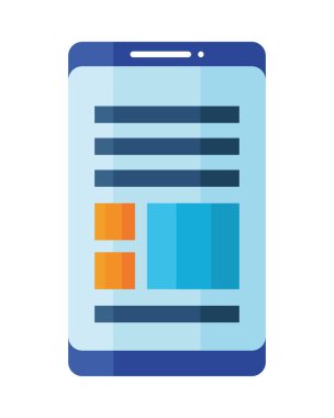 akıllı telefon aygıtı teknolojisi izole edilmiş simge