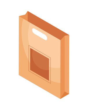 Kağıt ekoloji alışveriş çantası simgesi