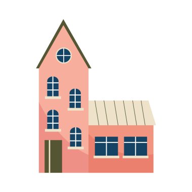 turuncu ev ön cephe simgesi