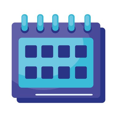 Takvim remider tarihi izole edilmiş simge