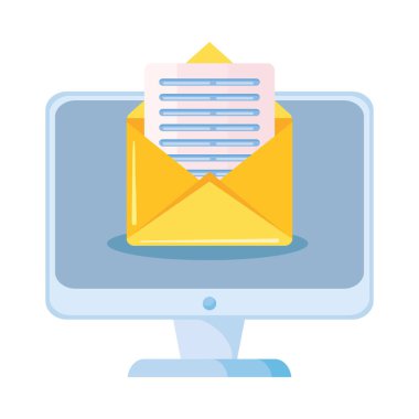 Masaüstü simgesinde zarf e- postası