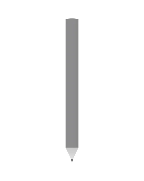 Gray Pencil Mock Icon — Stock Vector