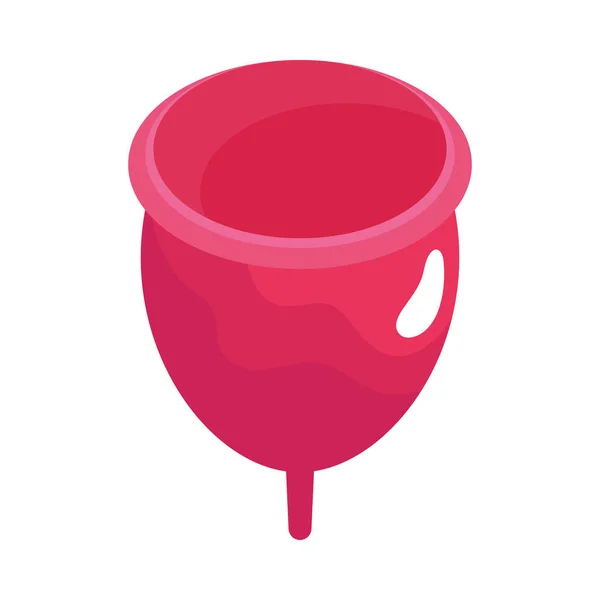 Copa Menstrual Icono Del Producto Sostenible — Vector de stock
