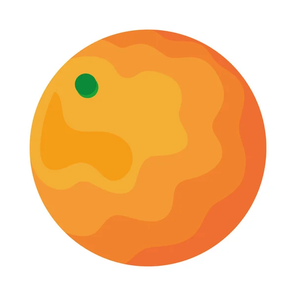 Orange Zitrusfrüchte Gesund Symbol — Stockvektor