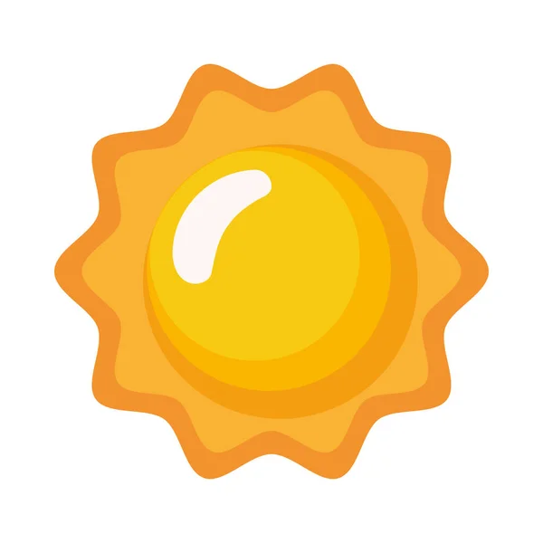 Summer Season Sun Isolated Icon — ストックベクタ