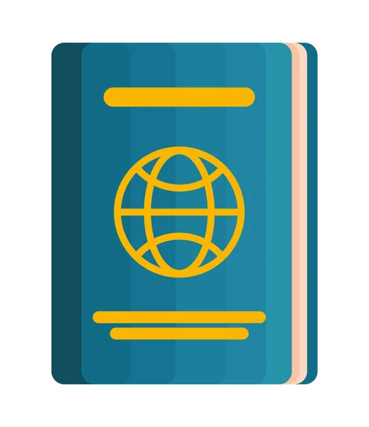 Passport Document Travel Earth Planet — Vetor de Stock