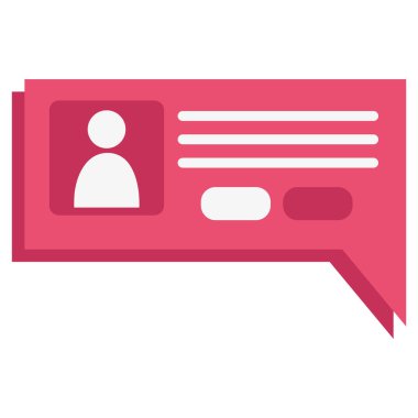 kullanıcı simgesi ile konuşma balonu