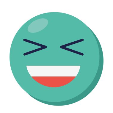 Mutlu emoji gülümsemesi klasik karakter