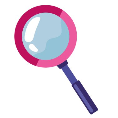 büyüteç arama simgesi izole edildi