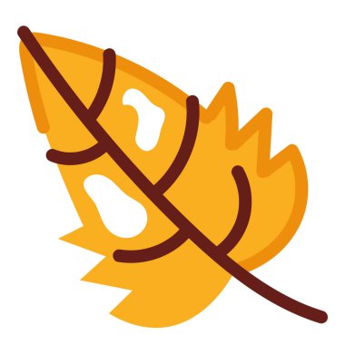 Sonbahar yapraklı bitki yaprağı simgesi