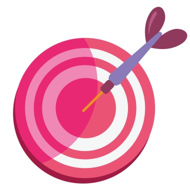 hedef ve ok başarı simgesi