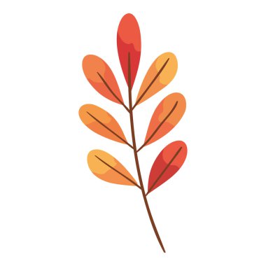 kırmızı dal yaprakları sonbahar mevsimi simgesi