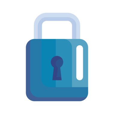 safe secure padlock icon isolated