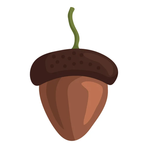 Acorn Seed Autumn Season Icon — Stock Vector