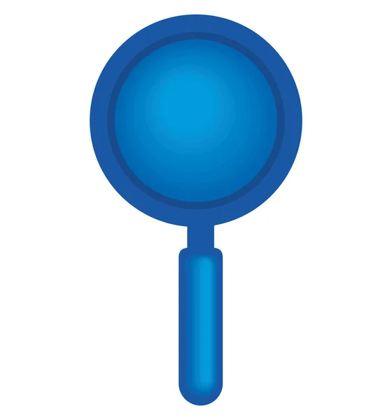 Lente Azul Buscar Icono Aislado — Archivo Imágenes Vectoriales