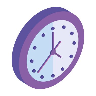 saat izometrik simgesi