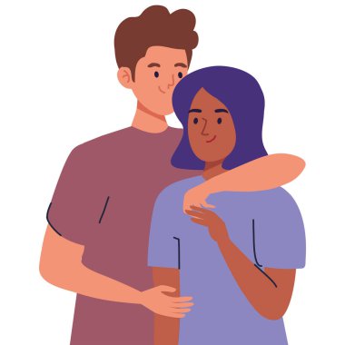 Irklar arası aşıklar, mutlu karakterler.