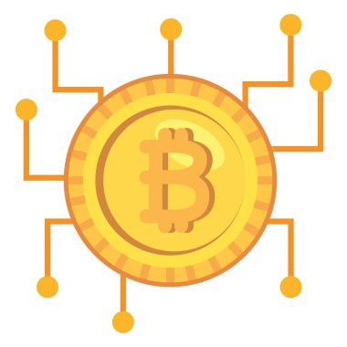 Devre şifreleme simgesinde bitcoin