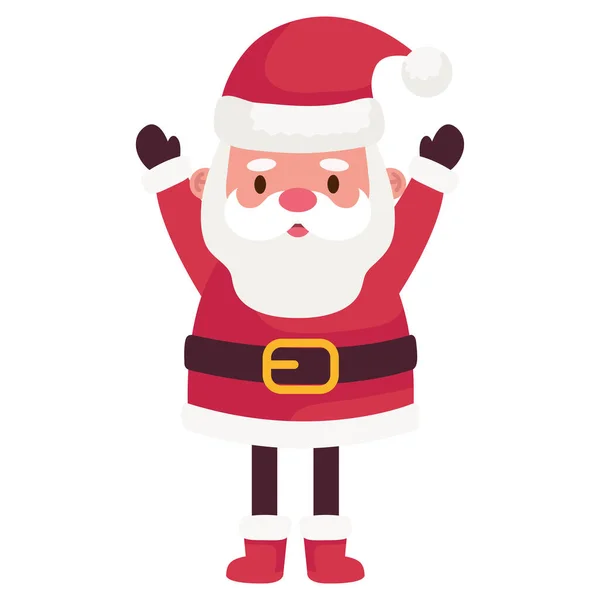 Santa Claus Celebrating Christmas Character — Stock Vector