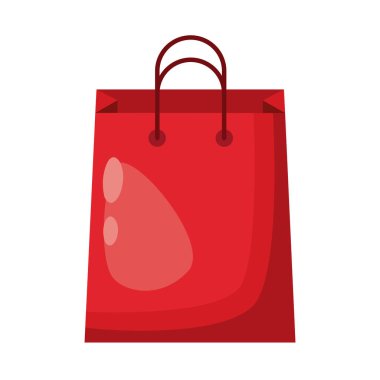kırmızı alışveriş çantası sapı simgesi