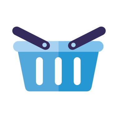 shopping basket market isolated icon