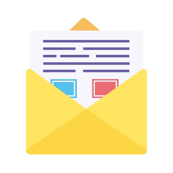 Envelope Mail Send Icon Isolated — Wektor stockowy
