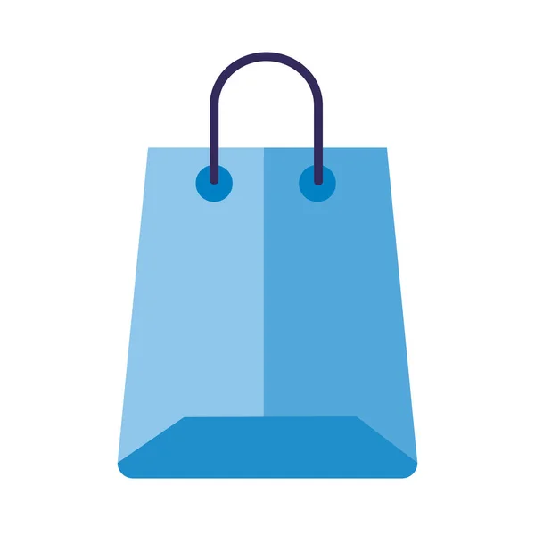 Alışveriş Çantası Mavi Izole Edilmiş Simge — Stok Vektör