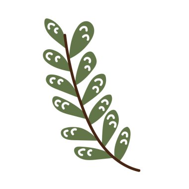 yeşil dal sonbahar mevsimi simgesi