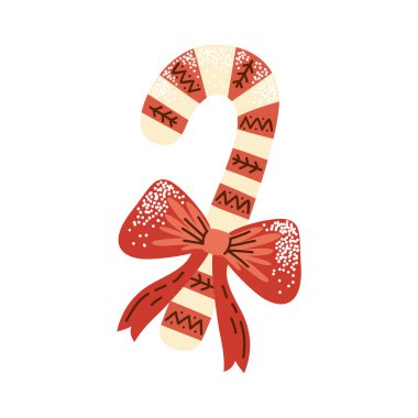 Mutlu Noeller tatlı baston ikonu