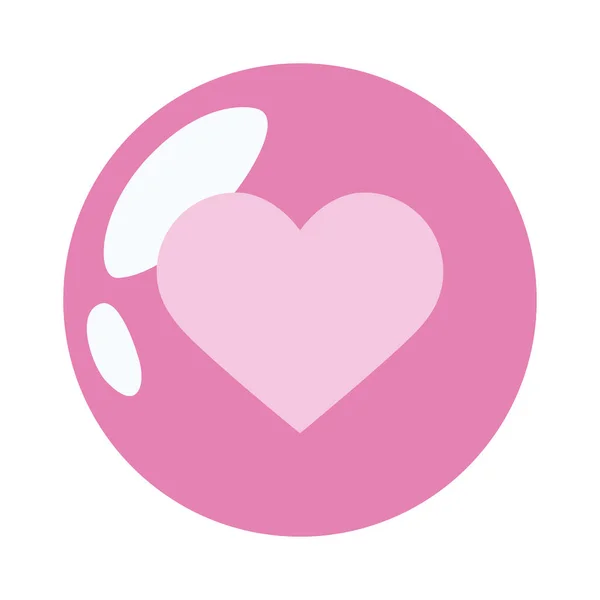 Кнопка Любви Сердца — стоковый вектор