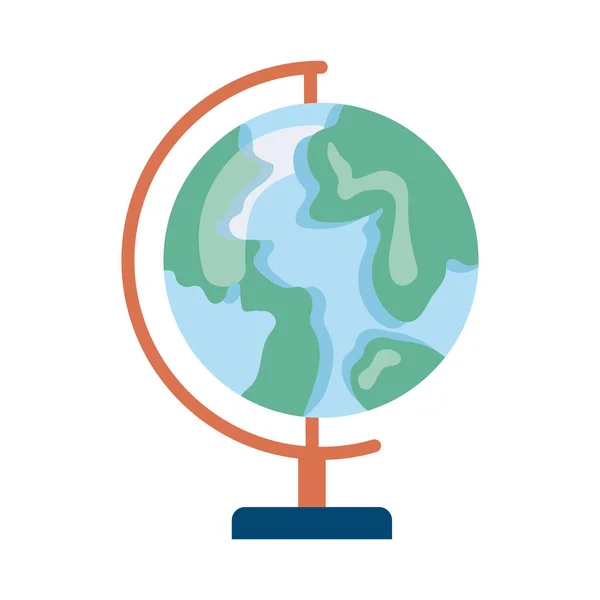 World Earth Map Supply Icon —  Vetores de Stock