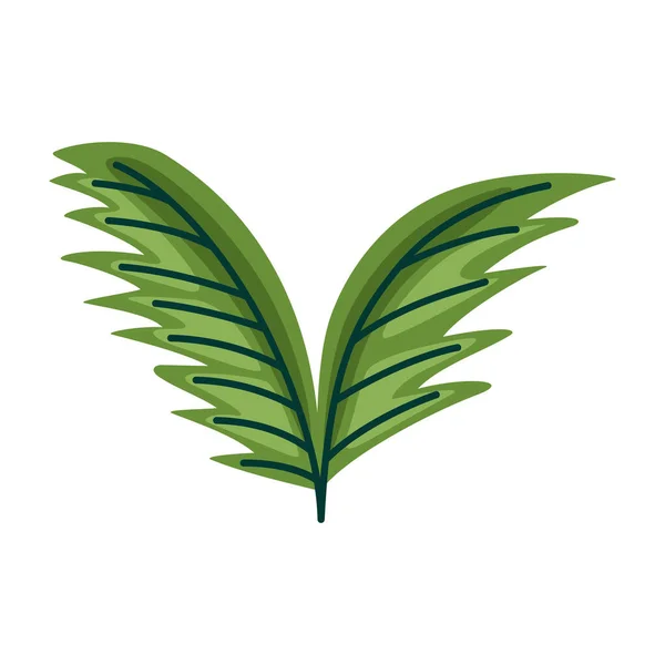 Зеленые Листья Пальм Икона Листвы — стоковый вектор