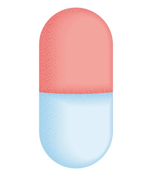 Rose Capsule Médecine Médicament Icône — Image vectorielle