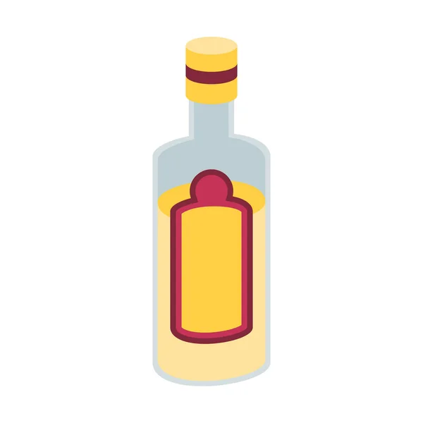 Mexicaanse Tequila Drank Fles Pictogram — Stockvector