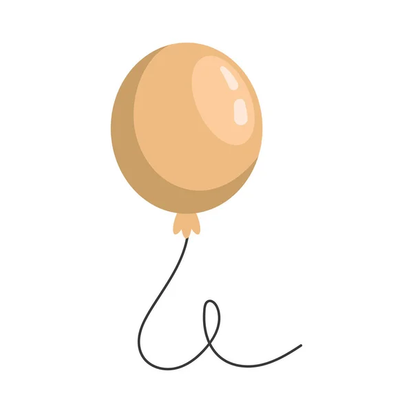 金色气球氦漂浮图标 — 图库矢量图片