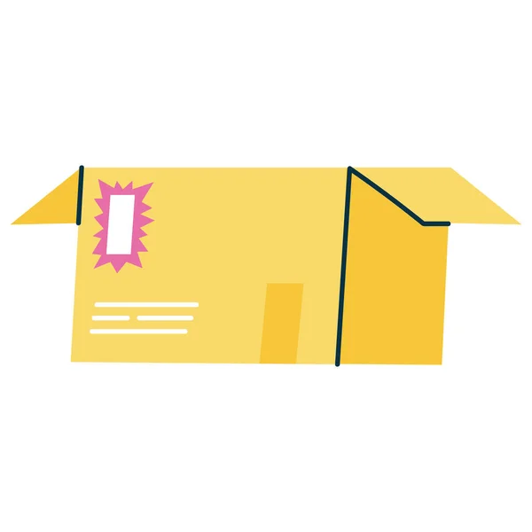 Delivery Box Carton Pack Icon — Stock Vector
