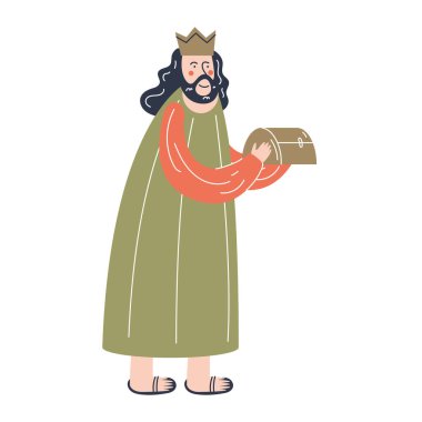 Melchor wise men yemliği karakter doğumu sahnesi