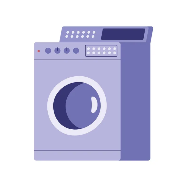 Waschmaschine Gerät Isoliert Symbol — Stockvektor