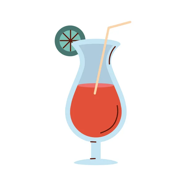 Cóctel Tropical Bebida Icono — Vector de stock