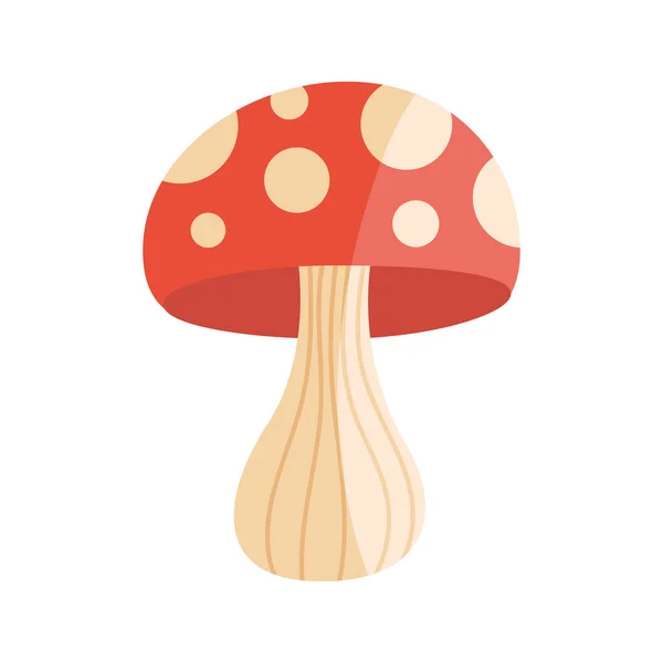 Fungus Plant Garden Nature Icon — Stockvektor