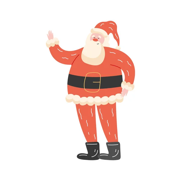 Papai Noel Caráter Natal — Vetor de Stock
