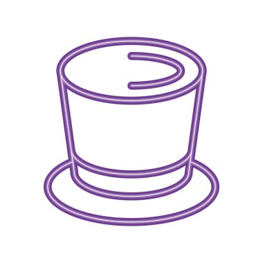 tophat aksesuar neon parti simgesi