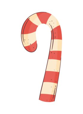 Noel tatlı baston kutlaması ikonu